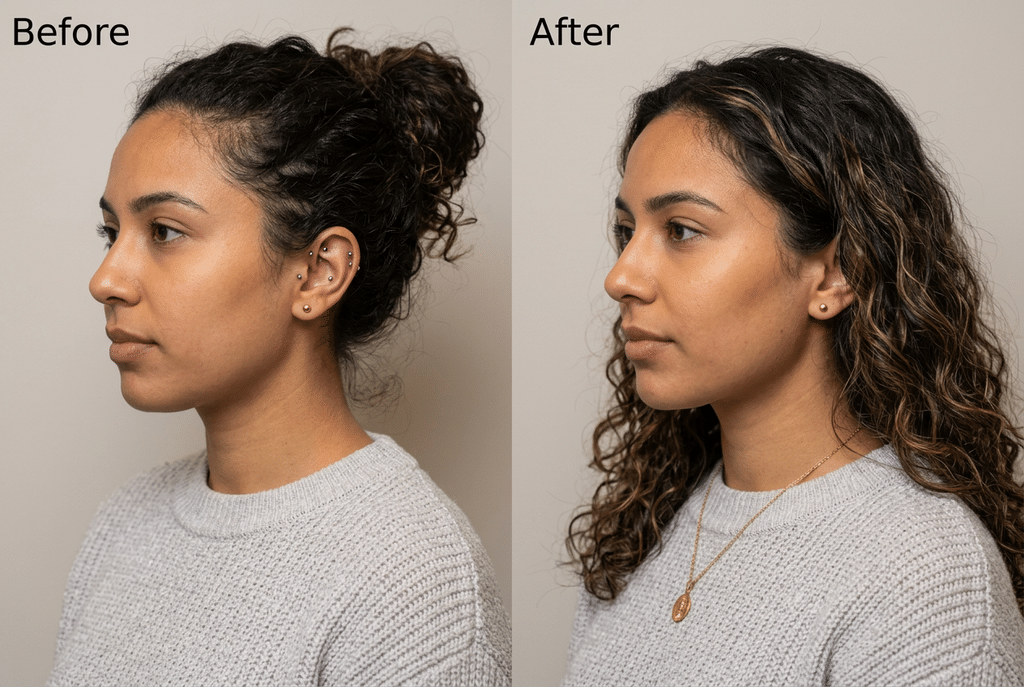 Chin Fillers Before and After Photos Show