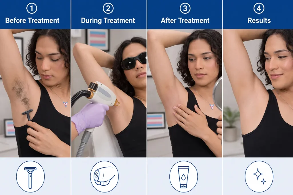 What to Expect During a Transgender Laser Hair Removal?